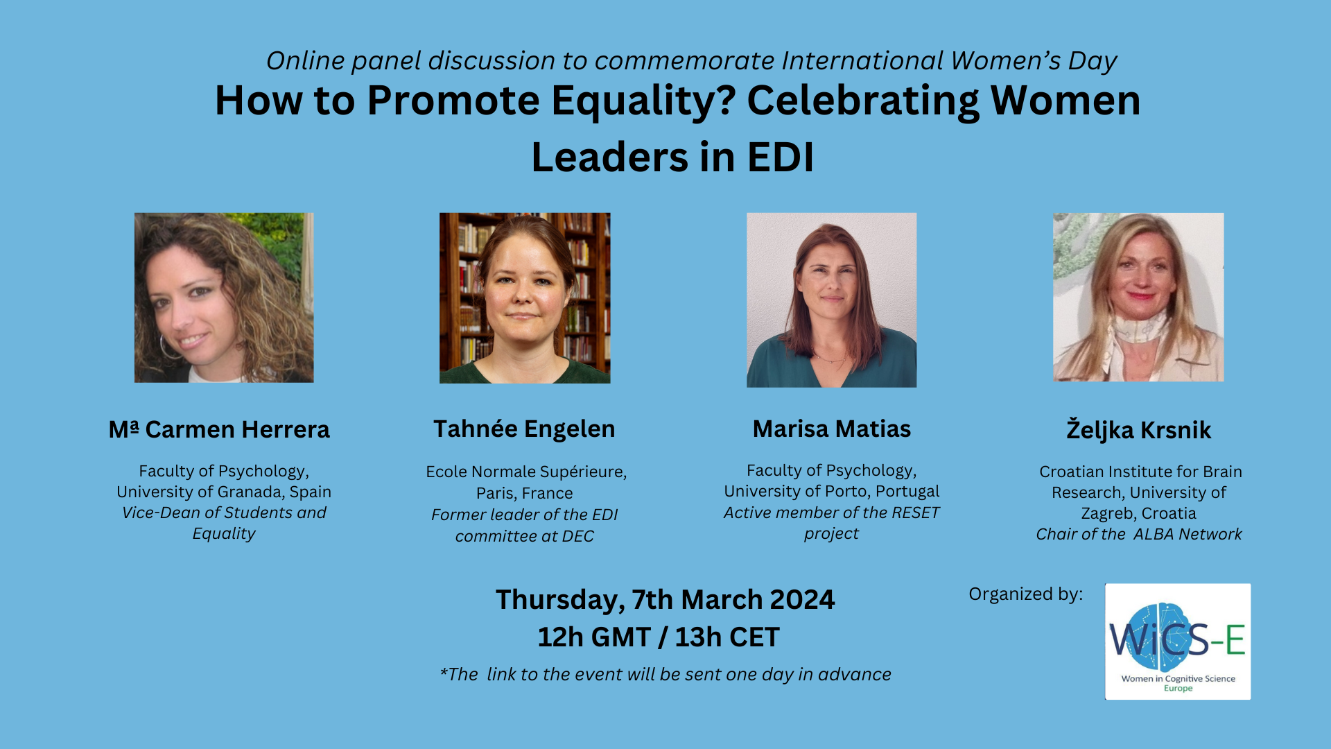 Zaproszenie na dyskusję online "Jak promować równouprawnienie w nauce"